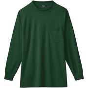 50388-82-L [50388 長袖ローネックシャツ（胸ポケット付き） アーミー L]