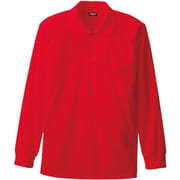 50390-43-L [50390 長袖ポロシャツ（胸ポケット付き） レッド L]