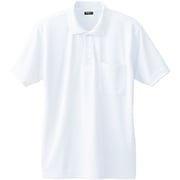 50397-00-L [50397 半袖ポロシャツ（胸ポケット付き） ホワイト L]