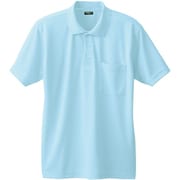 50397-209-M [50397 半袖ポロシャツ（胸ポケット付き） サックス M]