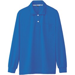 50540-8-3L [50540 長袖ポロシャツ（胸ポケット付き） ブルー 3L]