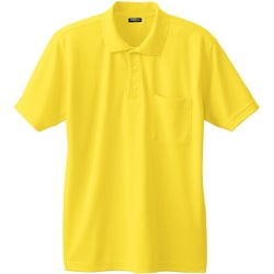 50397-73-L [50397 半袖ポロシャツ（胸ポケット付き） イエロー L]