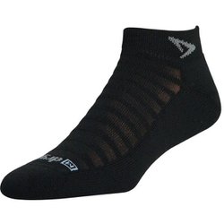 ランニングライトメッシュ Running Lite-Mesh Mini Crew 32660 Black Lサイズ(27-28.5cm) [ランニングウェア ソックス メンズ]