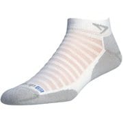 ランニングライトメッシュ Running Lite-Mesh Mini Crew 32655 White/Gray Sサイズ(22-24cm) [ランニングウェア ソックス メンズ]