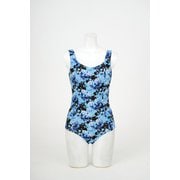プリントワンピース水着 LAO2403 12 BLU 9Mサイズ [水着 レディース]