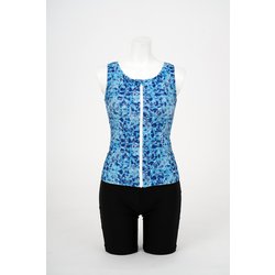 プリントセパレート水着 LAS2411 12 BLU 11Lサイズ [水着 レディース]
