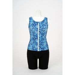 プリントセパレート水着 LAS2412 12 BLU 17LLサイズ [水着 レディース]