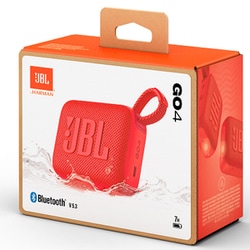 JBL GO4 ワイヤレススピーカー レッド JBL JBLGO4RED Bluetoothスピーカー GO4 防水対応 レッド