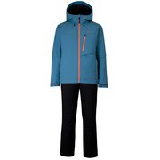 2Line Color Zipper Two-piece ツーラインカラージッパーツーピース PSM242P41 TURQUOISE BLUE Lサイズ [スキーウェア 上下セット メンズ]