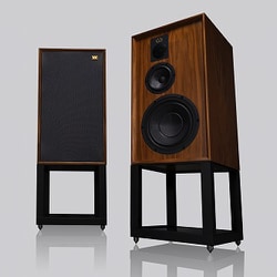 3ウェイスピーカー バスレフ式 Walnut Finish 受注生産品 DOVEDALE with Stand