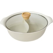 ファーブ IH対応二色鍋 26cm アイボリー K-10771IV