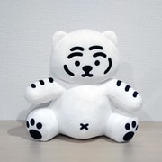 231 MUZIK TIGER おすわりぬいぐるみ L 白虎 [キャラクターグッズ]
