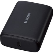 モバイルバッテリー 10000mAh PD対応 20W 入出力（USB Type-C×2） PSE適合 C-Cケーブル付属 ブラック DE-C47L-10000BK