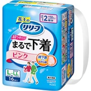 リリーフ パンツタイプ まるで下着 2回分 ピンク L 16枚 [大人用おむつ]