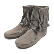 MINNETONKA DOUBLE FRINGE BOOT GREY/621T005HC 23.0cm minne-fringe-bootGREY-621T005HC230cm