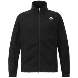 SOFT SHELL×i2C HYBLID WIND SHIELD RACE JACKET DW4FJK62U BK01 ブラック Sサイズ [スキー ミドルウェア ユニセックス]