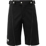 SOFT SHELL 1/2 PANTS DW4FHP62U BK01 ブラック Mサイズ [スキーウェア ハーフパンツ メンズ]