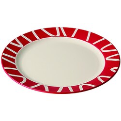 amu dish plate M レッド