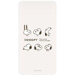 USB/USB Type-C 4000mAh リチウム充電器 2.1A ピーナッツ スヌーピー フェイス SNGG-70C