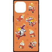 POKE-894B [iPhone 15/14/13用 スクエアガラスケース ポケットモンスター レッド]
