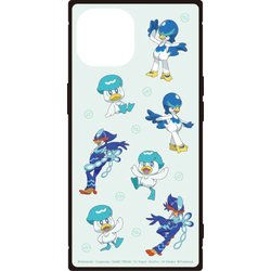 POKE-894C [iPhone 15/14/13用 スクエアガラスケース ポケットモンスター ブルー]