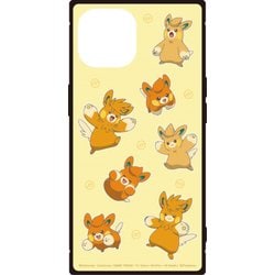 POKE-894D [iPhone 15/14/13用 スクエアガラスケース ポケットモンスター オレンジ]