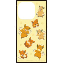 POKE-895D [iPhone 15 Pro用スクエアガラスケース ポケットモンスター オレンジ]