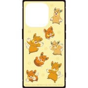 POKE-895D [iPhone 15 Pro用スクエアガラスケース ポケットモンスター オレンジ]