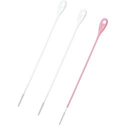 ストロークリーナー 約幅1.5cm×奥行5mm×長さ24.8cm（長さ40cmまで対応） 3本 ホワイト ピンク AZ-132
