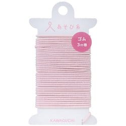 15-447 [あそび糸 ゴム ピンク 3m巻]