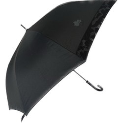 長傘 雨晴兼用 70cm ジャンプ式 8本骨 強力撥水 グラスファイバー骨 耐風 UVカット率90％以上 ブラック 684334