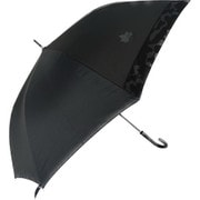 長傘 雨晴兼用 70cm ジャンプ式 8本骨 強力撥水 グラスファイバー骨 耐風 UVカット率90%以上 ブラック 684334