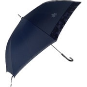 長傘 雨晴兼用 70cm ジャンプ式 8本骨 強力撥水 グラスファイバー骨 耐風 UVカット率90%以上 ネイビー 684334