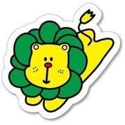 57340 [お菓子ステッカー ミニボーロ（ライオン らいおん） 大阪前田製菓]
