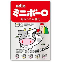57344 [お菓子ステッカー クリア ミニボーロ（ウシ うし 牛） 大阪前田製菓]