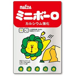 57345 [お菓子ステッカー クリア ミニボーロ（ライオン らいおん） 大阪前田製菓]
