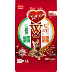 ビューティープロ キャット Wケア 低脂肪・筋力サポート [猫用 ドライフード 1.2kg（240g×5袋） 成猫用 総合栄養食]