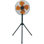 樹脂三脚型工業扇 43.5cm 簡単組み立て 工具不要 省エネ 風量3段階 高さ調節可 左右自動首振り オレンジ/ダークグレイ CFF435TPA