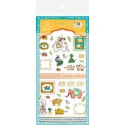 限定 Wa-Life 箔押しシールシート ナマステゆるインド アニマル QS199