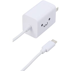急速充電器 USB PD（パワーデリバリー）対応 USB-Cケーブル一体型 1.5m 20W 折りたたみプラグ しろちゃん MPA-ACCP6920WF