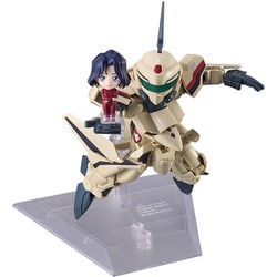 TINY SESSION マクロスプラス YF-19（イサム・ダイソン機） with ミュン・ファン・ローン [塗装済可動フィギュア 全高約110mm]