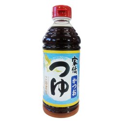家伝つゆ かつお（2倍濃厚） 500ml [家伝つゆ]