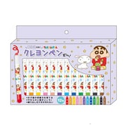 K1875A クレヨンしんちゃん ぬりえ付きクレヨンペン パープル [キャラクターグッズ]
