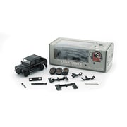 64B0338 1/64 ランドローバー ディフェンダー 110 ピックアップ 2016 ブラック RHD 4x4 アクセサリーパック [ダイキャストミニカー]