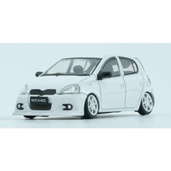 64B0378 1/64 トヨタ ヤリス/エコー/ヴィッツ 1998 5ドア ホワイト RHD [ダイキャストミニカー]