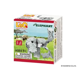 L005946 LaQ（ラキュー） アニマルワールド ミニ ゾウ [ブロック玩具]