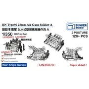 BSTIJN35070 1/350 日本海軍 九六式二十五粍高角機銃用高角砲員A 2ポーズ・120体 [プラモデル用パーツ]