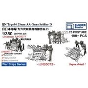 BSTIJN35073 1/350 日本海軍 九六式二十五粍高角機銃用高角砲員D 25ポーズ・100体 [プラモデル用パーツ]
