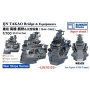 BSTIJN70129 1/700 日本海軍 高雄 艦橋セット 1944～1945 （フジミ用） [プラモデル用パーツ]