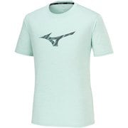 クイックドライTシャツ J2MAB009 22 エッグシェルグリーン Lサイズ [ランニングウェア シャツ メンズ]